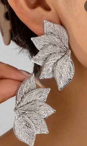 Pendientes Hoja Plata