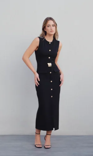 Vestido Midi Cinturón